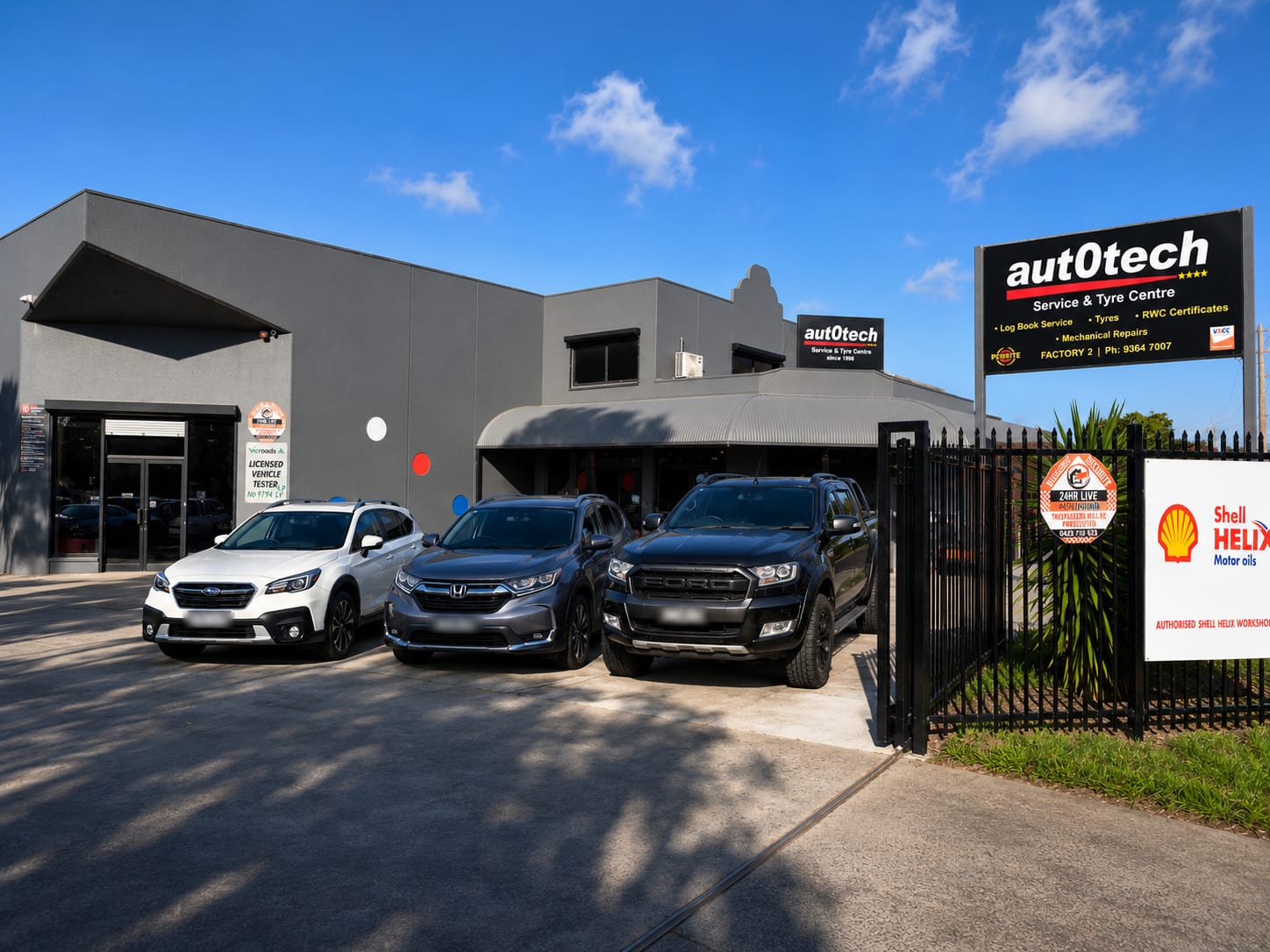 The Auto Tech Service Centre workshop on Fairbairn Road, Sunshine West